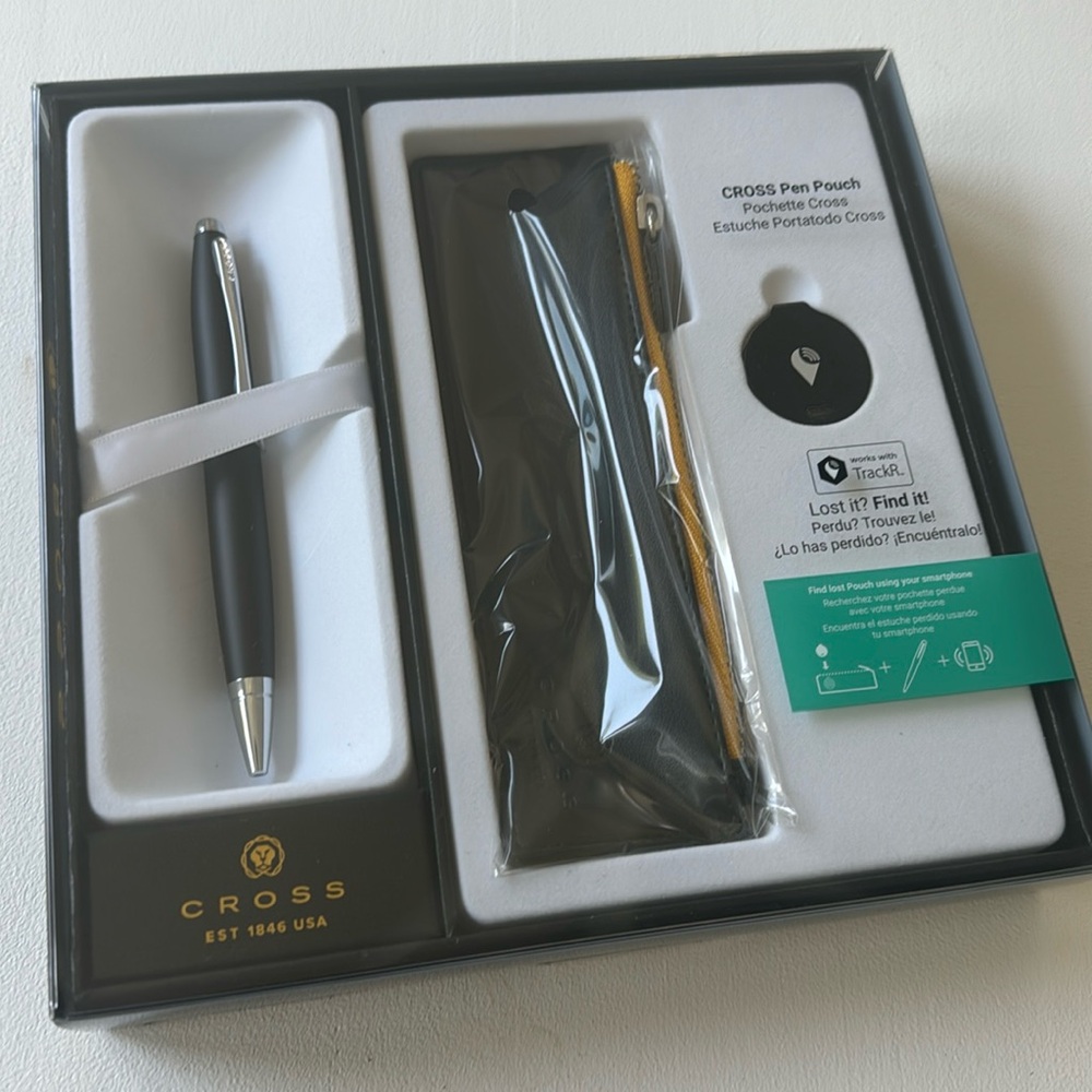 Cross Pen with pouch and tracker